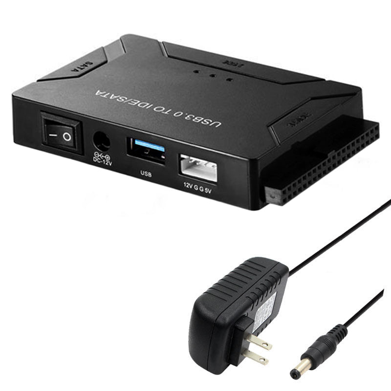USB3.0 Hard Drive Adapter USB3.0 to SATA IDE Converter with Power Switch Multifunctional Easy Drive Cable USB3.0 Hard Drive Adapter USB3.0 to SATA IDE Converter with Power Switch Multifunctional Easy Drive Cable